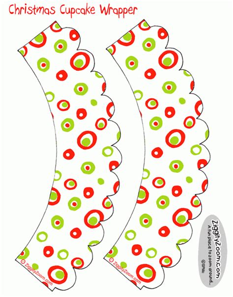 I hope it's not too late. Christmas Cupcake Wrappers - Free Printables | Cupcake ...