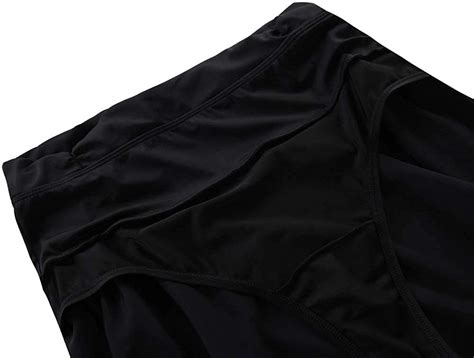 Septangle Womens High Waisted Shirred Bikini Bottom Skirt Tummy
