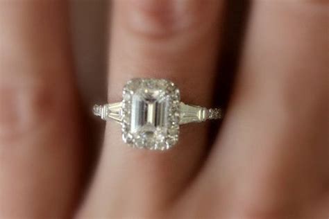Cool Wedding Rings For Newlyweds Emerald Cut Diamond Rings 1 Carat