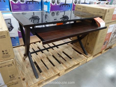 Mind reader bamboo lap desk, tilting top with coolin. Bayside Furnishings Nalu Computer Desk