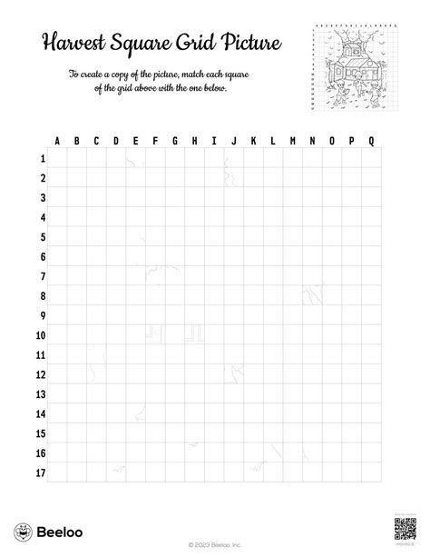 Harvest Square Grid Picture • Beeloo Printable Crafts And Activities