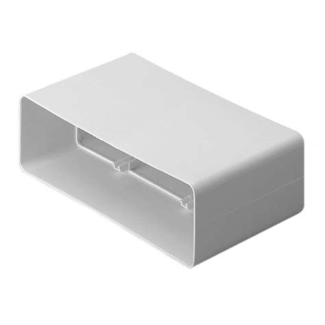 Manrose Mm X Mm Ducting Flat Channel Connector White