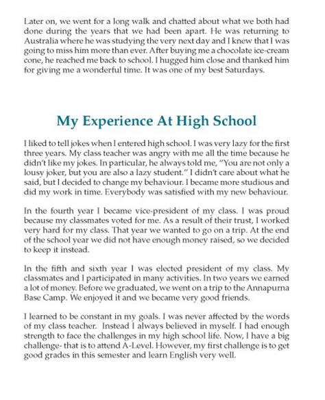 7th Grade Narrative Essay Sample Learn English Essay Examples Essay
