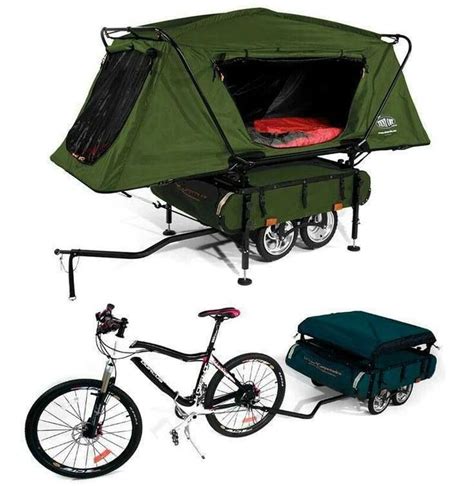 Unique Pop Up Tent That Pulls With Bicycle Bike Camping Bicycle