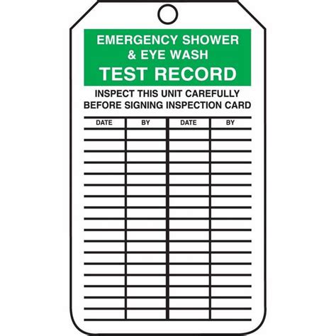 Emergency Eyewash Station Weekly Inspection Checklist How To Test How