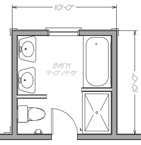 We are not allowed to build that. Small Bathroom Floor Plans with both tub and shower ...