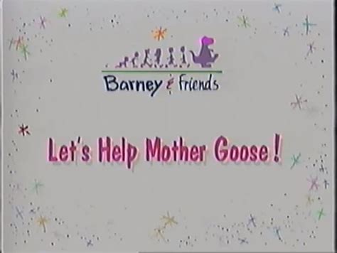 Opening And Closing To Barney Rhymes With Mother Goose 1994 Vhs