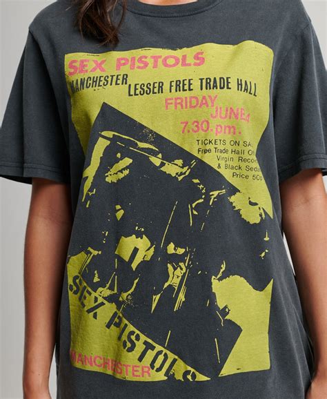 T Shirt New And Official Black Sex Pistols Multi Logo Discounted Price