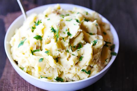 Farmers remove the potatoes from underground. Hummus Mashed Potatoes | Gimme Some Oven