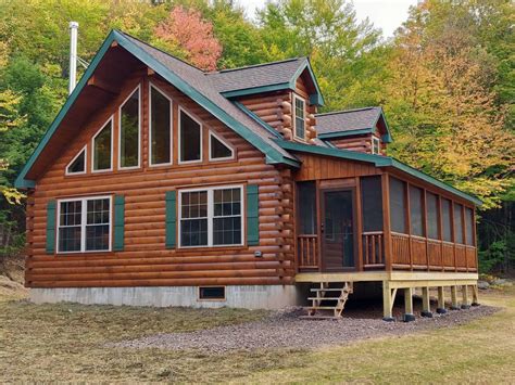 Shop Our Mountaineer Deluxe Cabins In Pa Luxury Log Cabin Homes