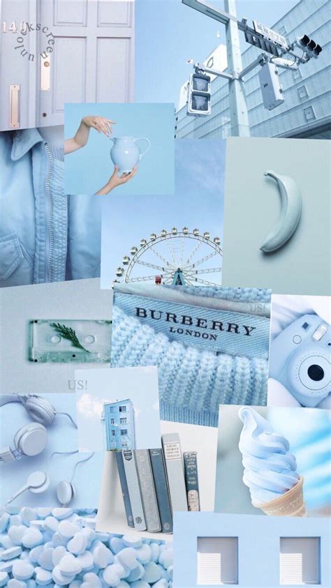 Luxury Aesthetic Wallpaper Blue Collage Indias Wallpaper