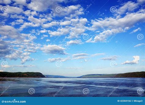 Bay With Cloudy Sky Stock Photo Image Of Beauty Background 42304156