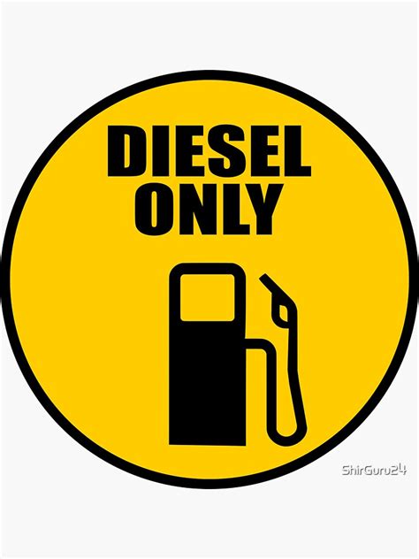 Fuel Cap Sticker Diesel Only Fuel Fuel Car Sticker Car Decal Sticker
