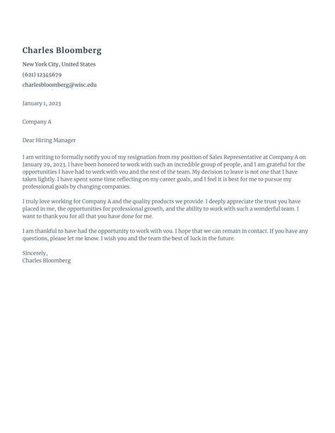 25 Effective Resignation Letter Examples With And Without A Reason