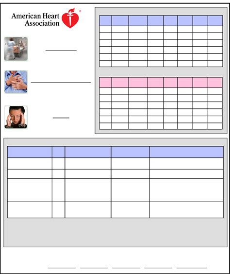Blood Pressure And Heart Rate Chart Free Download