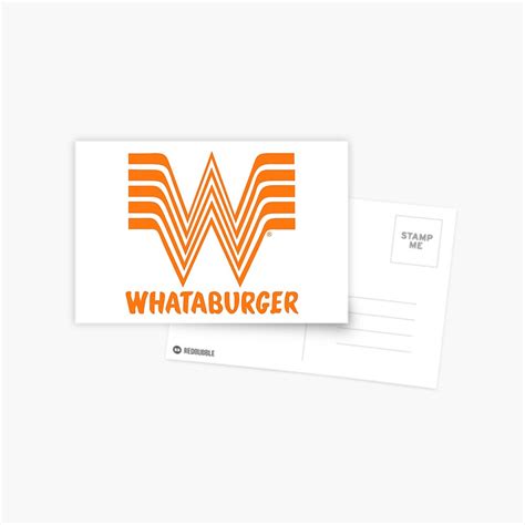 Whataburger Sticker Postcard By Brennaking15 Redbubble