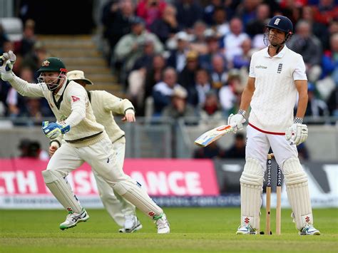 ashes 2015 alastair cook caught by luckiest catch ever england captain dismissed in bizarre