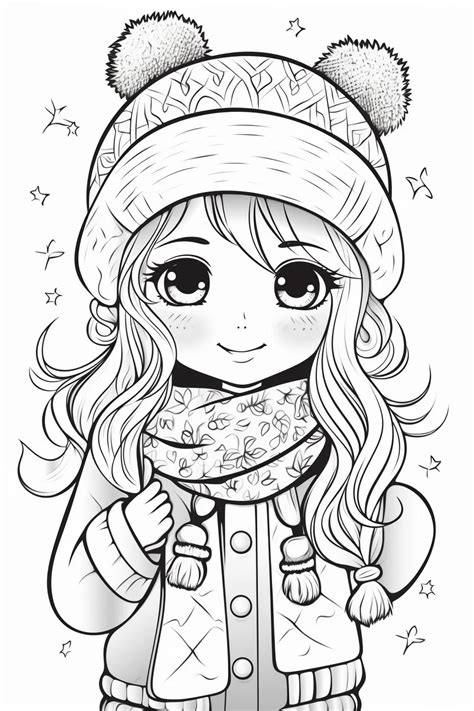 Easy Cute Girl Coloring Pages For Kids Free Printable 2024