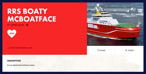 Boaty Mcboatface Nerc Name Our Ship Contest Know Your Meme