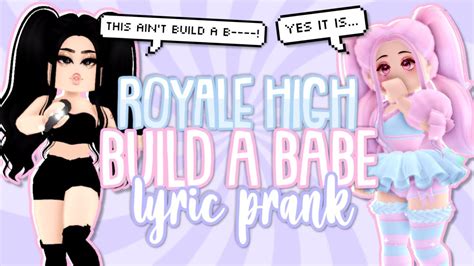 Download Bella Poarch Build A Babe Lyric Prank In Royale High Roblox Watch Online