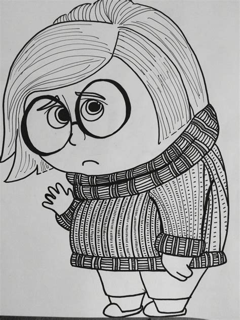 Newer post scripts older post inside out: colouring page: Sadness, Inside Out | Coloring pages ...