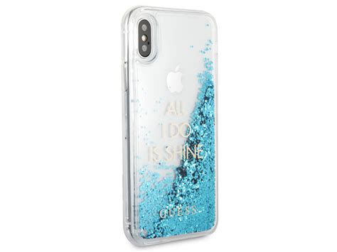 Guess All I Do Is Shine Case Blauw Iphone Xxs Hoesje
