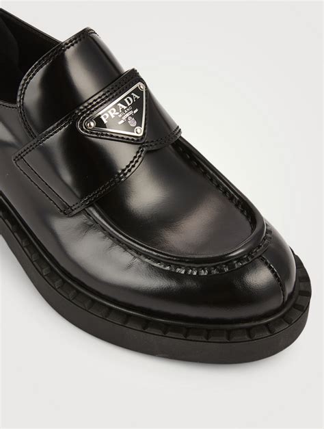 Prada Leather Logo Loafers Holt Renfrew Canada
