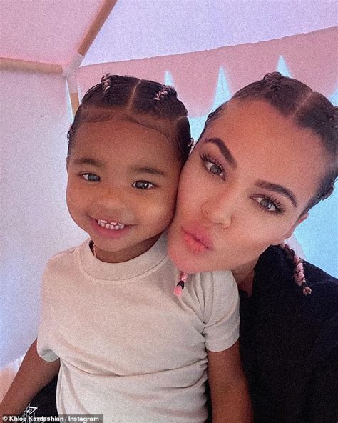 Khloe Kardashian Poses For A Sweet Snap With Two Year Old Daughter True After Beau Tristan