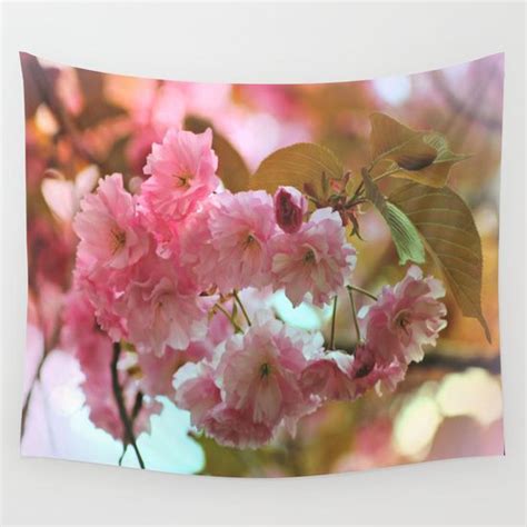 Society 6 Tapestry Wall Tapestries Cherry Blossoms Beautiful Wall