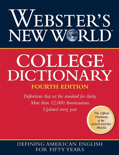 Websters New World College Dictionary 4th Edition Cloth Plain Edged
