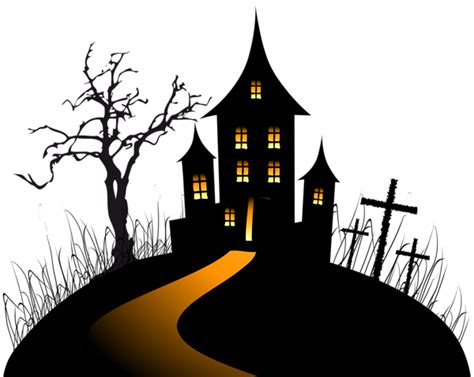 Halloween Creepy Castle Clip Art Image Photo Clipart Image Transparent