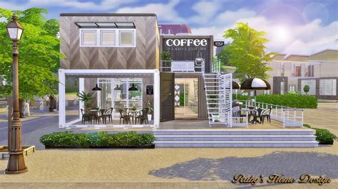 Sims4 Container Coffee Shop Updated 20190728 Container Coffee Shop