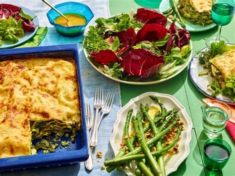 Rachel Roddy’s Recipe For Lasagne Herby Spring Salad And Buttery Asparagus Food The