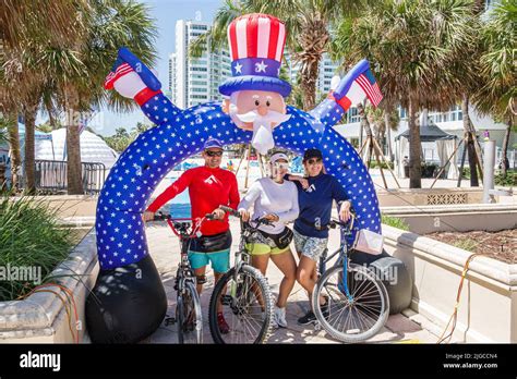 miami beach florida ocean terrace fire on the fourth 4th of july festival event celebration