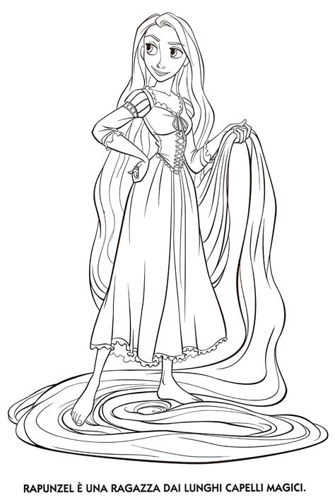 Free coloring pages of of rapunzel