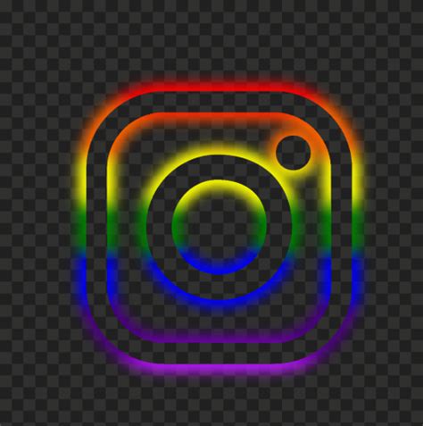 Hd Instagram Rainbow Neon Logo Icon Png Citypng The Best Porn Website