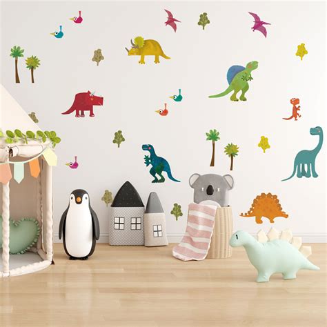 Friendly Dinosaurs Wall Sticker Pack Stickerscape