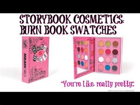 Storybook Cosmetics X Mean Girls Burn Book Storybook Palette Youtube