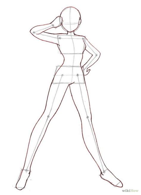 Image of how to draw an anime body with pictures wikihow. anime+step+by+step+drawing+body | How To Draw Anime Bodies ...