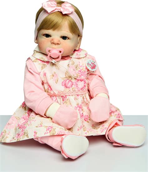 boneca bebê reborn loira valentina corpo de silicone elo7