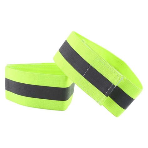 1 Pair High Visibility Band Reflective Wristbands Elastic Ankle Wrist