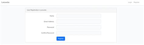 Laravel Make Registration Form And Submit Example