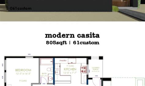 Casita Plan Small Modern House Custom Jhmrad 96218