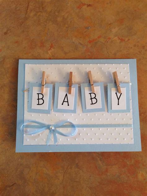 It could even match your baby shower invitations if the host lets you know where they found them. 531 best handmade cards~baby images on Pinterest | Kids cards, Baby cards and Invitations