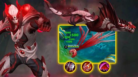 Yu Zhong Collector Skin With Blood Red Build 200 Lifesteal Mobile