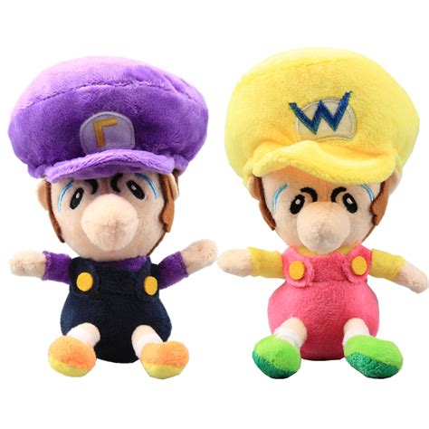 Uiuoutoy Super Mario Bros Baby Waluigi And Baby Wario Plush 6 Set 2pcs