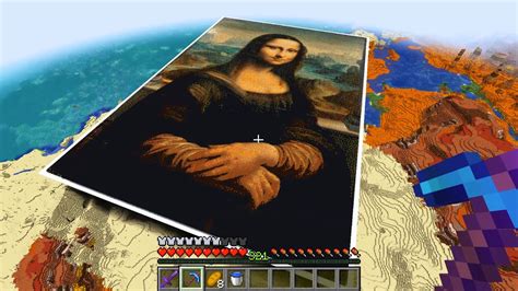I Built The Mona Lisa In Survival Youtube