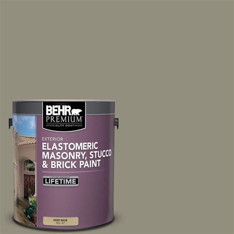 Behr Premium 1 Gal N350 5 Muted Sage Elastomeric Masonry Stucco And