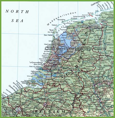 detailed map of netherlands with cities and towns 51891 hot sex picture