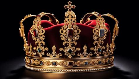 Premium Ai Image King Crown Isolated On White Background With